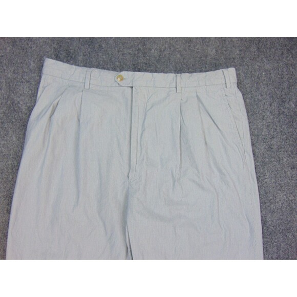 Bobby Jones Collection Golf Pants Mens 38x30 Blue Pin Stripe Made in Italy - Picture 4 of 12